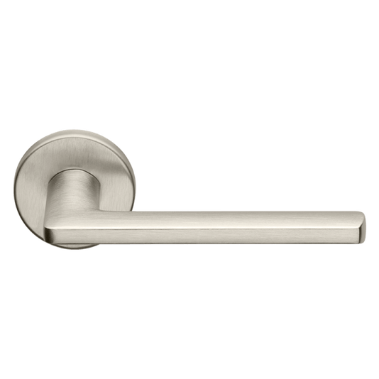 Ручки для дверей Ручка дверная Люче Пи. Цвет Никель матовый. Коллекция Люче Пи. Картинка.