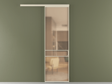 Перегородка Formato вдоль стены 1 створка