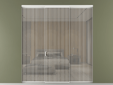 Перегородка Formato внутри проёма 3 створки