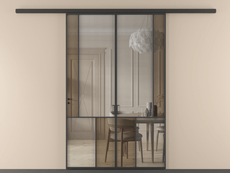 Перегородка Mosaic вдоль стены 2 створки