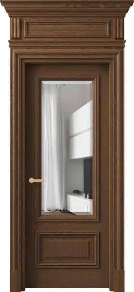Дверь межкомнатная 7306 ДКШ.М ПРОЗ Ф. Цвет Дуб каштановый матовый. Материал Массив дуба матовый. Коллекция Antique. Картинка.