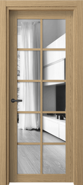 Дверь межкомнатная 2106 ЖМД ДВ ЗЕР. Цвет Жемчужный дуб. Материал Ламинатин. Коллекция Neo. Картинка.